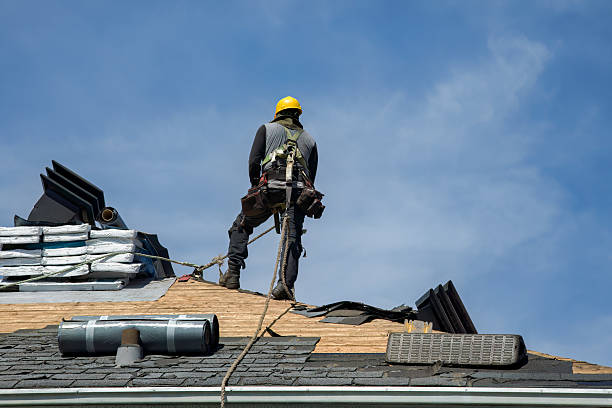 Professional Roofing technician working in Hampden, MA